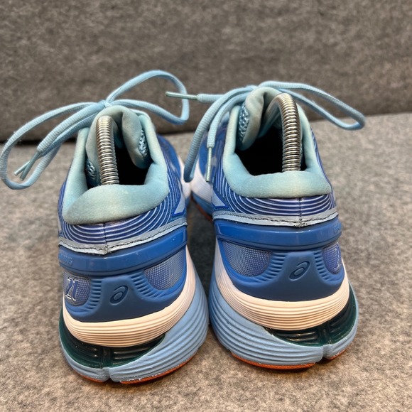 Asics Gel Nimbus 21 Women‎ Running Shoes Blue Orange Athletic Sneakers Size 11 - Picture 8 of 9